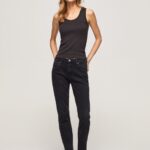 Women Denim Pepe Jeans Violet Loose Fit High Waisted Jeans 60J4092