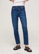 Women Denim Pepe Jeans Violet Mom Carrot Fit High Waist Jeans 60J4081 - Image 2