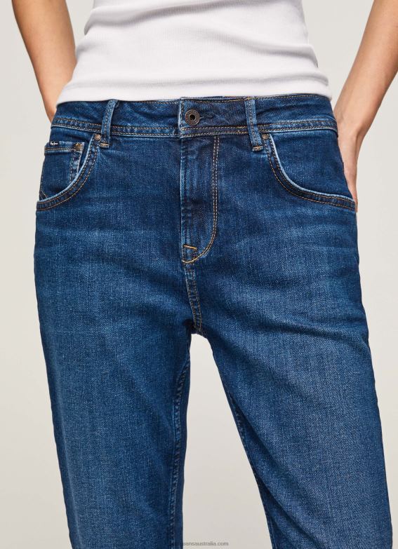 Women Denim Pepe Jeans Violet Mom Carrot Fit High Waist Jeans 60J4081 - Image 3