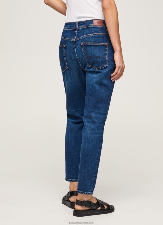 Women Denim Pepe Jeans Violet Mom Carrot Fit High Waist Jeans 60J4081 - Image 4