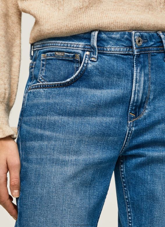 Women Denim Pepe Jeans Violet Mom Carrot Fit High Waist Jeans 60J4082 - Image 3