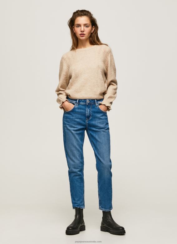women_denim_pepe_jeans_violet_mom_carrot_fit_high_waist_jeans_60j4082.jpg Women Denim Pepe Jeans Violet Mom Carrot Fit High Waist Jeans 60J4082 - Image 1