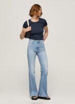 Women Denim Pepe Jeans Willa High Waisted Flared Fit Jeans 60J4059