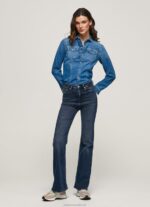 Women Denim Pepe Jeans Willa High Waisted Flared Fit Jeans 60J4061