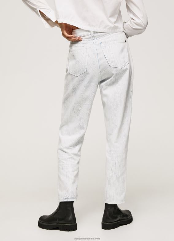 Women Denim Pepe Jeans Willow High Waisted Tapered Fit Jeans 60J4066 - Image 5