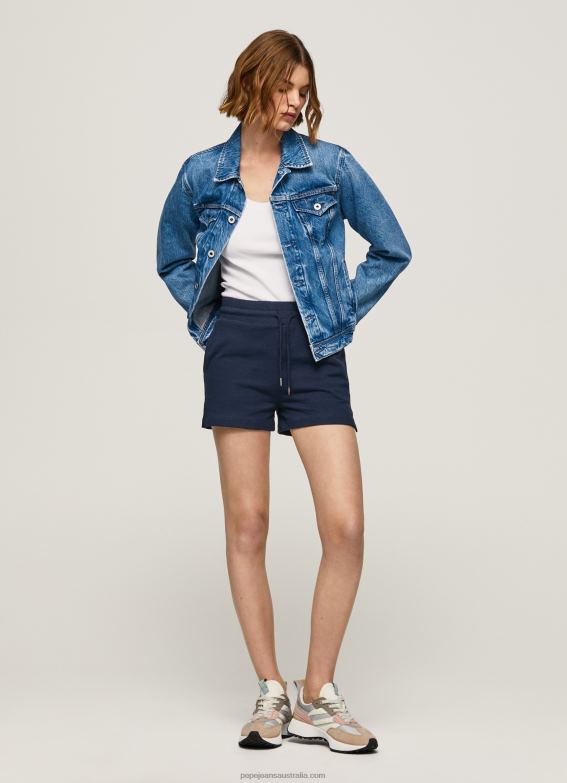 women_dulwich_pepe_jeans_adjustable_waist_cotton_shorts_60j40517.jpg Women Dulwich Pepe Jeans Adjustable Waist Cotton Shorts 60J40517 - Image 1