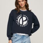 Women Dulwich Pepe Jeans Circular Logo Cotton Jumper 60J40279