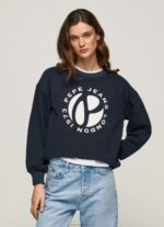 Women Dulwich Pepe Jeans Circular Logo Cotton Jumper 60J40279