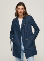 Women Dulwich Pepe Jeans Classic Twill Trench Coat 60J40107 - Image 2