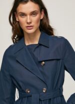 Women Dulwich Pepe Jeans Classic Twill Trench Coat 60J40107 - Image 3