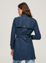 Women Dulwich Pepe Jeans Classic Twill Trench Coat 60J40107 - Image 4