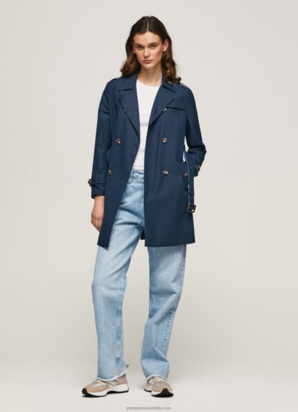 Women Dulwich Pepe Jeans Classic Twill Trench Coat 60J40107
