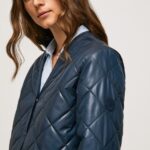 Women Dulwich Pepe Jeans Diamond Quilted Jacket 60J40119
