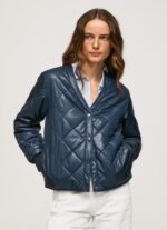 Women Dulwich Pepe Jeans Diamond Quilted Jacket 60J40119 - Image 3