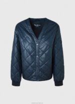 Women Dulwich Pepe Jeans Diamond Quilted Jacket 60J40119 - Image 5