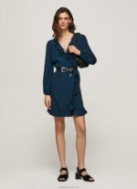 Women Dulwich Pepe Jeans Esha Wrapping Short Dress 60J40158
