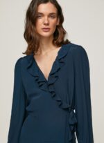 Women Dulwich Pepe Jeans Esha Wrapping Short Dress 60J40158 - Image 3
