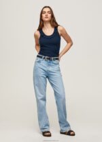 Women Dulwich Pepe Jeans Frilled Neckline T-Shirt 60J40441 - Image 2