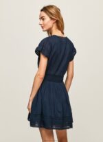 Women Dulwich Pepe Jeans Poete Embroidered Cotton Dress 60J40220 - Image 4