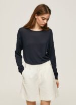 Women Dulwich Pepe Jeans Relaxed Fit Boat Neck Jersey 60J40254