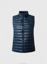 Women Dulwich Pepe Jeans Rubber Patch Logo Padded Waistcoat 60J40118 - Image 5