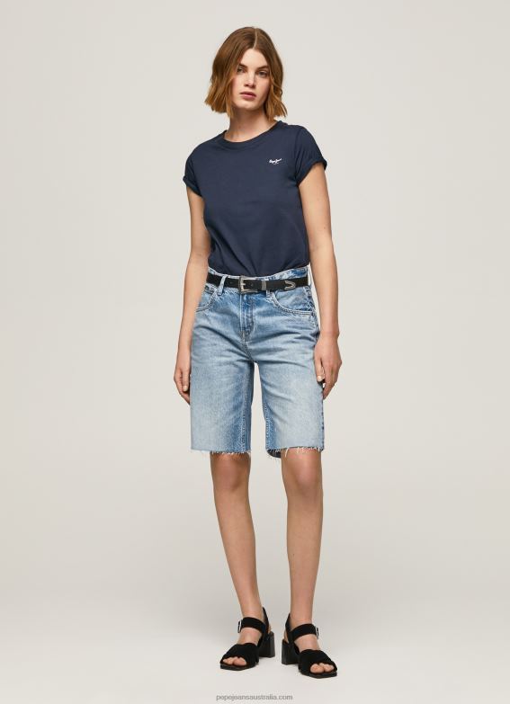 Women Dulwich Pepe Jeans Short-Sleeved Cotton T-Shirt 60J40430 - Image 2