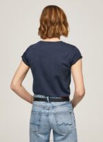 Women Dulwich Pepe Jeans Short-Sleeved Cotton T-Shirt 60J40430 - Image 4