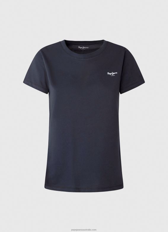 Women Dulwich Pepe Jeans Short-Sleeved Cotton T-Shirt 60J40430 - Image 5