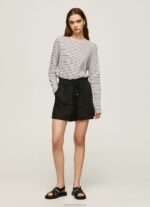 Women Dulwich Pepe Jeans Striped Long Sleeved T-Shirt 60J40436 - Image 2