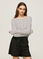 Women Dulwich Pepe Jeans Striped Long Sleeved T-Shirt 60J40436