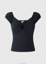 Women Dulwich Pepe Jeans Sweetheart Neckline T-Shirt 60J40438 - Image 4