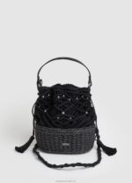 Women Dulwich Pepe Jeans Woven Straw Basket Bag 60J40743 - Image 5