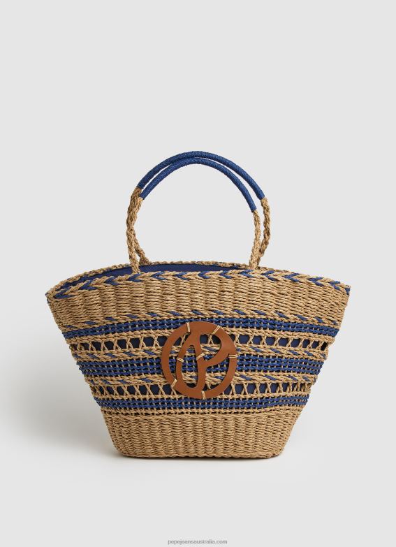 women_dulwich_pepe_jeans_woven_straw_basket_bag_60j40743.jpg Women Dulwich Pepe Jeans Woven Straw Basket Bag 60J40743 - Image 1