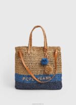 Women Dulwich Pepe Jeans Woven Straw Tote Bag 60J40745 - Image 2