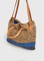 Women Dulwich Pepe Jeans Woven Straw Tote Bag 60J40745 - Image 3