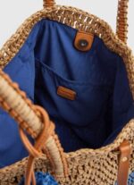 Women Dulwich Pepe Jeans Woven Straw Tote Bag 60J40745 - Image 4