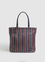 Women Dulwich Pepe Jeans Zig Zag Fabric Shopper Bag 60J40739