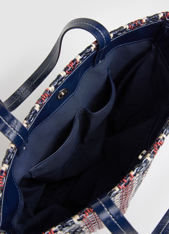 Women Dulwich Pepe Jeans Zig Zag Fabric Shopper Bag 60J40739 - Image 3
