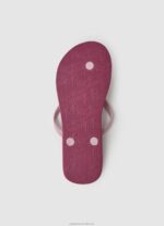 Women Dusty Red Pepe Jeans Rake Play Beach Flip Flops 60J40698 - Image 5