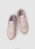 Women Factory Pink Pepe Jeans London Troy Combined Sneakers 60J40589 - Image 2