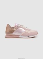 Women Factory Pink Pepe Jeans London Troy Combined Sneakers 60J40589