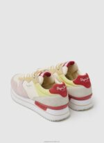 Women Factory White Pepe Jeans Rusper Sweet Combined Sneakers 60J40595 - Image 4
