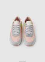 Women Fresh Pink Pepe Jeans London Mad Running Sneakers 60J40621 - Image 2