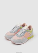 Women Fresh Pink Pepe Jeans London Mad Running Sneakers 60J40621 - Image 3