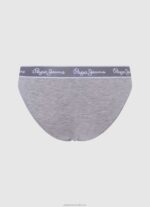 Women Grey Marl Pepe Jeans Classic Panty With Printed Logo 60J40546 - Image 2