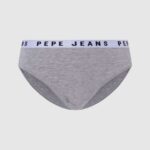 Women Grey Marl Pepe Jeans Classic Panty With Printed Logo 60J40552
