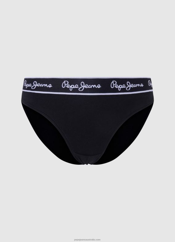 Women Grey Marl Pepe Jeans Classic Panty With Printed Logo 60J40552 - Image 4