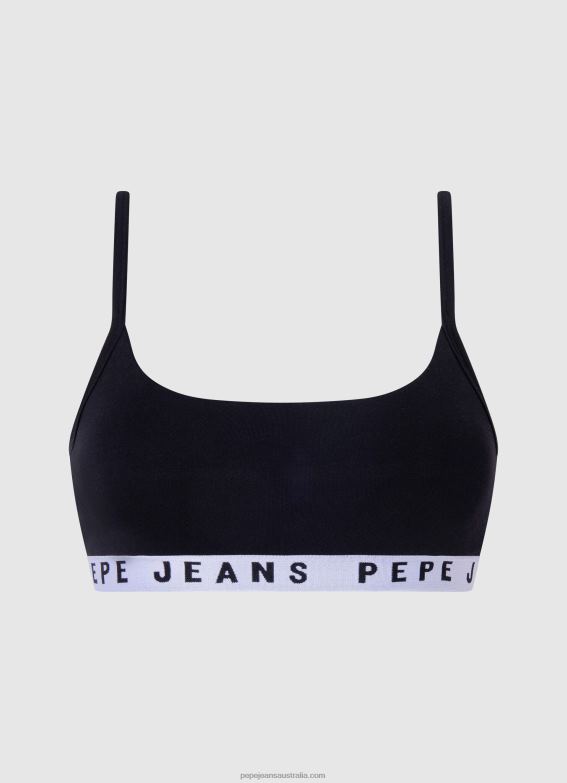 Women Grey Marl Pepe Jeans Classic Thong With Printed Logo 60J40568 - Image 3