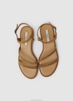 Women Hide Pepe Jeans Hayes Folk Suede Flat Sandals 60J40668 - Image 2