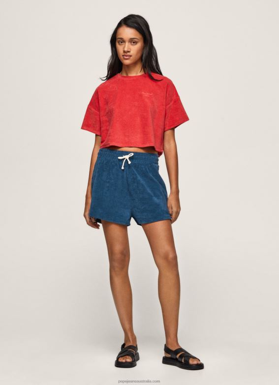 women_jarman_pepe_jeans_embroidered_logo_sporty_shorts_60j40532.jpg Women Jarman Pepe Jeans Embroidered Logo Sporty Shorts 60J40532 - Image 1